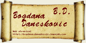 Bogdana Danesković vizit kartica